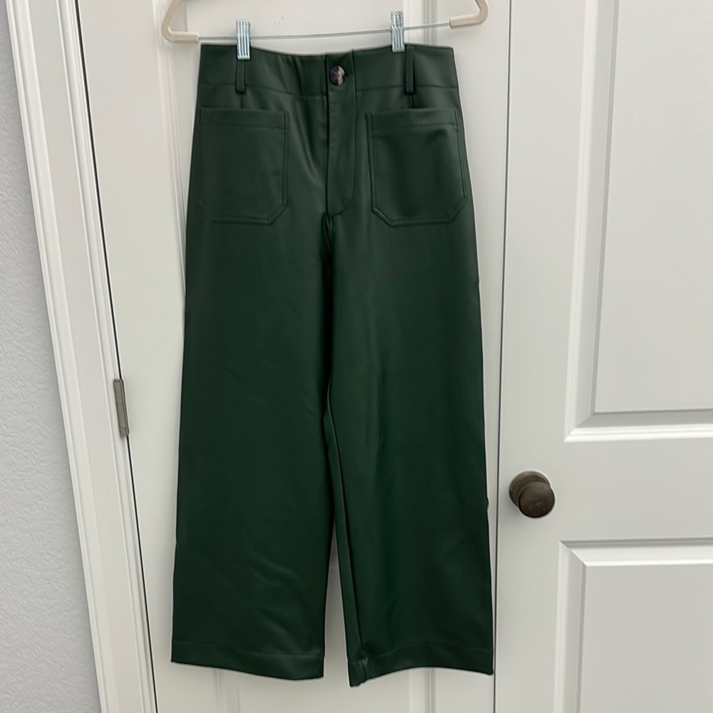 Maeve Dark Green Cropped Pants Never Worn